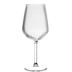 49 cl - Pasabahce Allegra Focus Calice Vino Rosso Effetto Ottico In Vetro - Set 6 Pz