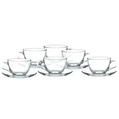 21.5 cl - Pasabahce Basic Tazza Cappuccino in Vetro - Set 6 Pezzi