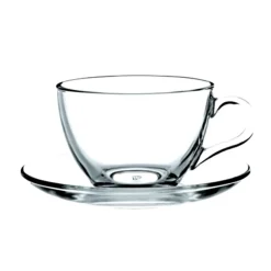 21.5 cl - Pasabahce Basic Tazza Cappuccino in Vetro - Set 6 Pezzi