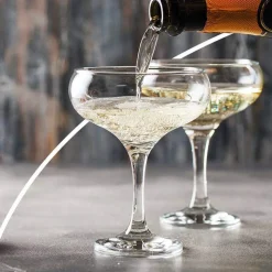 27 cl - Pasabahce Bistro Coppa Champagne in Vetro - Set 6 Pezzi