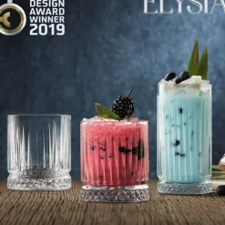 45 cl - Pasabahce Elysia Bicchiere Cocktail in Vetro - Set 4 Pezzi