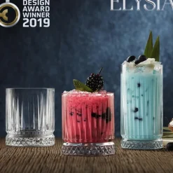 21 cl - Pasabahce Elysia Bicchiere Whisky in Vetro Temperato - Set 12 Pezzi