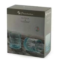 35.5 cl - Pasabahce Elysia Bicchiere Acqua in Vetro - Set 4 Pezzi
