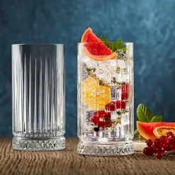 28 cl - Pasabahce Elysia Bicchiere Bibita Highball In Vetro - Set 4 Pz
