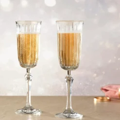 17.5 cl - Pasabahce Joy Calice Flute in Vetro - Set 4 Pezzi