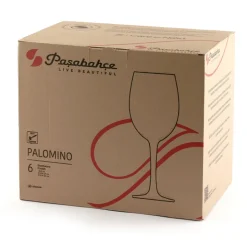44.5 cl - PASABAHCE Palomino Calice Vino Rosso in Vetro Temperato - Set 6 Pezzi