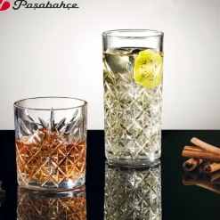34.5 cl - Pasabahce Timeless Bicchiere Whisky in Vetro - Set 4 Pezzi
