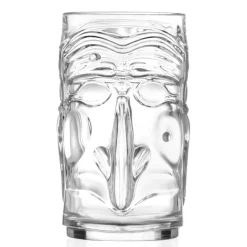 45 cl - RCR Cristalleria Italiana Tiki Pulcinella Bicchiere Bibita Set 4 Pz