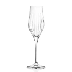 23 cl - RCR Cristalleria Italiana Timeless Calice Flute Vetro Set 6 Pz