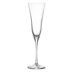 17 cl - RCR Cristalleria Italiana Sabina Calice Flute In Vetro Luxion Set 6 Pz