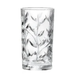 25 cl - RCR Cristalleria Italiana Laurus Tumbler Bicchiere Cocktail In Vetro Luxion - Set 6 Pz