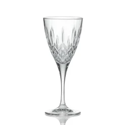 25.3 cl - RCR Cristalleria Italiana London 2 Calice Vino In Vetro Cristallino Luxion Set 6 Pz