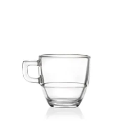12 cl - RCR Cristalleria Italiana Caffè Moka Tazzina Caffè In Vetro - Set 6 Pz