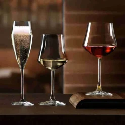 18 cl - RCR Ego Calice Flute in Vetro - Set 6 Pezzi