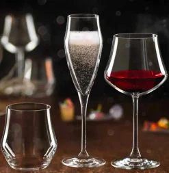 43.1 cl - RCR Ego Calice Vino Rosso in Vetro - Set 6 Pezzi