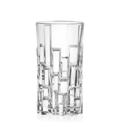34 cl - RCR Etna Bicchiere Bibita in Vetro - Set 6 Pezzi