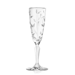 16 cl - RCR Laurus Calice Flute in Vetro - Set 6 Pezzi