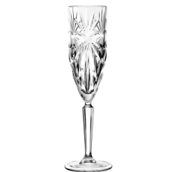16 cl - RCR Oasis Calice Flute in Vetro - Set 6 Pezzi