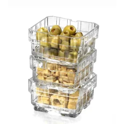 12 cl - RCR Stack Click Clack 75 Coppetta in Vetro - Set 6 Pezzi
