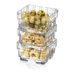 20 cl - RCR Stack Click Clack 87 Coppetta in Vetro - Set 6 Pezzi