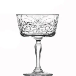 26.8 cl - RCR Tattoo Coppa Champagne in Vetro - Set 6 Pezzi