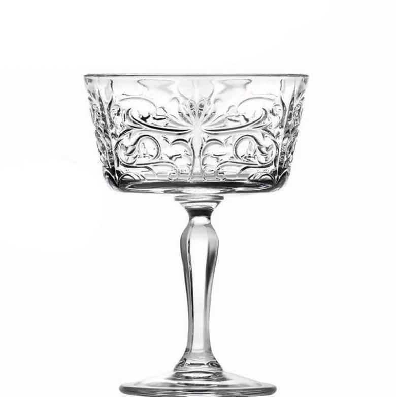 26.8 cl - RCR Tattoo Coppa Champagne in Vetro - Set 6 Pezzi