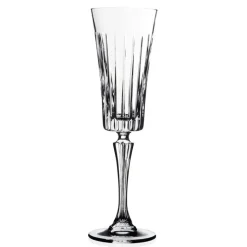 21 cl - RCR Timeless Calice Flute in Vetro - Set 6 Pezzi