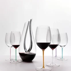 62.5 cl - Riedel Fatto A Mano Calice Degustazione Cabernet Merlot in Vetro - Set 6 Pezzi