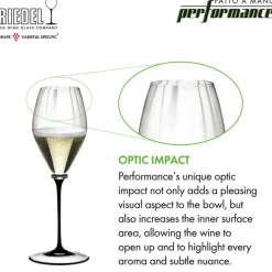 37.5 cl - Riedel Fatto A Mano Performance Calice Champagne Stelo Colorato in Vetro