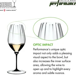 62.3 cl - Riedel Fatto A Mano Performance Calice Vino Bianco Riesling in Vetro