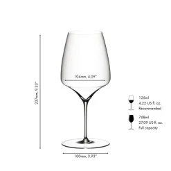 76.8 cl - Riedel Manufaktur Vitis Calice Vino Rosso Cabernet Merlot In Vetro