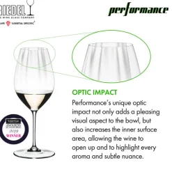 62.3 cl - Riedel Performance Calice Vino Bianco Riesling in Vetro - Set 2 Pezzi