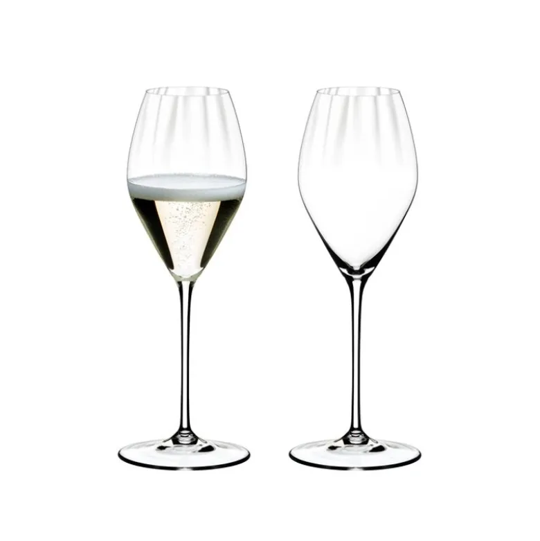 37.5 cl - Riedel Performance Calice Flute in Vetro - Set 4 Pezzi