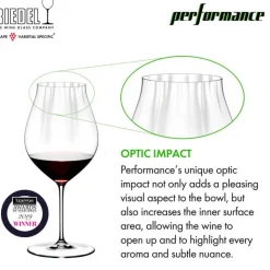 83 cl - Riedel Performance Calice Vino Rosso Pinot Noir In Vetro Cristallino - Set 4 Pz