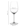 95.3 cl - Riedel Superleggero Calice Vino Rosso Bordeaux Grand Cru In Vetro - Set 2 Pz