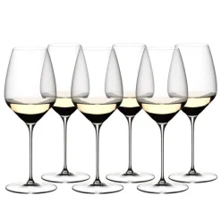 57 cl - Riedel Veloce Calice Vino Bianco Riesling in Vetro - Set 6 Pezzi