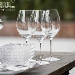 60 cl - Riedel Veritas Calice Vino Rosso in Vetro Soffiato - Set 2 Pezzi