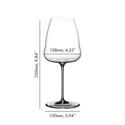 74.2 cl - Riedel Winewings Calice Degustazione Champagne In Vetro - Set 2 Pz