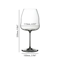 95 cl - Riedel Winewings Calice Vino Rosso Pinot Noir - Nebbiolo In Vetro - Set 2 Pz