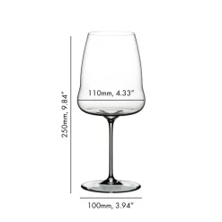 86.5 cl - Riedel Winewings Calice Vino Rosso Syrah-Shiraz In Vetro - Set 2 Pz