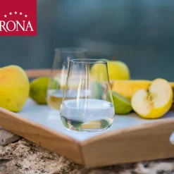 50 cl - Rona Umana Bicchiere Acqua Naturale in Vetro - Set 6 Pezzi