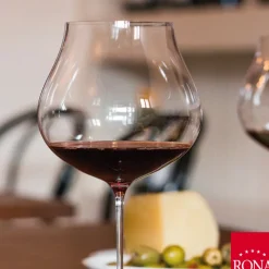 90 cl - Rona Umana Calice Degustazione I Vini Rossi Da Vitigni Coloranti e Tintorei in Vetro - Set 6 Pezzi