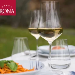 52 cl - Rona Umana Calice Degustazione I Vini Bianchi e Rosati Giovani in Vetro - Set 6 Pezzi