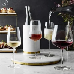 34.8 cl - Schott Zwiesel Vervino Calice Flute in Vetro - Set 6 Pezzi