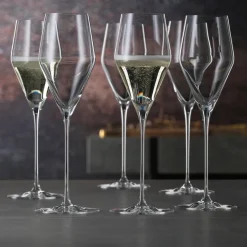 25 cl - Spiegelau Definition Calice Flute Champagne In Vetro Cristallino - Set 4 Pz