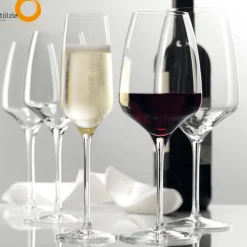 64.5 cl - Stolzle Lausitz Experience Calice Vino Rosso Bordeaux in Vetro - Set 6 Pezzi