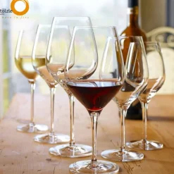 48 cl - Stolzle Lausitz Exquisit Calice Vino Rosso in Vetro - Set 6 Pezzi