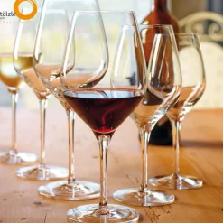 65 cl - Stolzle Lausitz Exquisit Calice Vino Rosso Burgundy in Vetro - Set 6 Pezzi