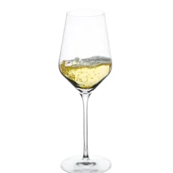 40.4 cl - Stolzle Lausitz Quatrophil Calice Vino Bianco in Vetro - Set 6 Pezzi