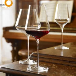 64.5 cl - Stolzle Lausitz Quatrophil Calice Vino Rosso Bordeaux in Vetro - Set 6 Pezzi